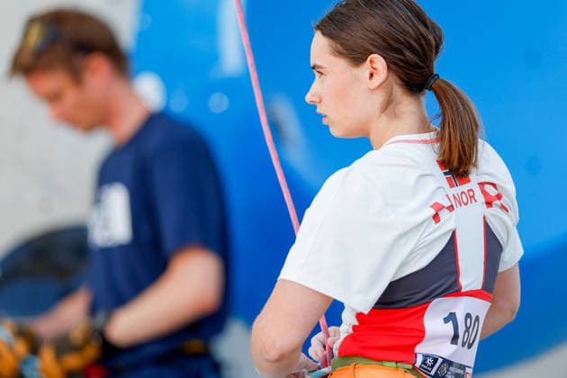 CLIMBING - World Climbing Series INNSBRUCK,AUSTRIA,20.JUN.26 - CLIMBING - World Climbing Series, lead. Image shows Emmelie Conders (NOR).  GEPAxpictures xMarkoxVulic