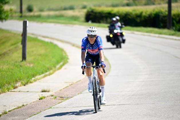 Baloise Belgium Tour 2026 Stage 4 AARSCHOT, BELGIUM - JUNE 20 : Philipsen Jasper (BEL) of Alpecin Premier Tech in action during stage 4 of the 95th edition of Baloise Tour of Belgium an UCI ProSeries 2.Pro cycling road race stage for Men Elite of 183.5 km with start in Begijnendijk and finish in Aarschot on June 20, 2026 in Aarschot, Belgium, 20 06 2026 ( Motordriver Stephan Boone - Aarschot Belgium  Copyright: xTomasxSiskx