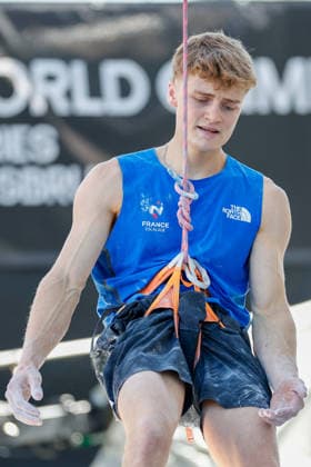 CLIMBING - World Climbing Series INNSBRUCK,AUSTRIA,20.JUN.26 - CLIMBING - World Climbing Series, lead. Image shows Victor Guillermin (FRA).  GEPAxpictures xMarkoxVulic