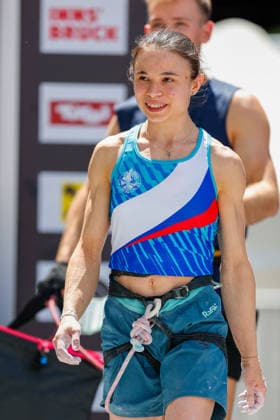 CLIMBING - World Climbing Series INNSBRUCK,AUSTRIA,20.JUN.26 - CLIMBING - World Climbing Series, lead. Image shows Sara Simekova (SVK).  GEPAxpictures xMarkoxVulic
