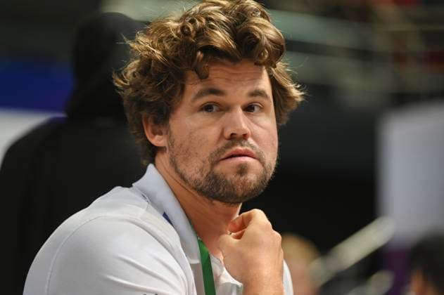 RECORD DATE NOT STATED HONG KONG-SPORTS Magnus Carlsen Magnus Carlsen, a Norwegian player during round of 16 of FIDE World Team Rapid and Blitz Chess Championships 2026, Hong Kong, June 20, 2026.NEXPHER Kobe Li Hong Kong
