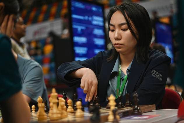 RECORD DATE NOT STATED HONG KONG-SPORTS Lei Tingjie Lei Tingjie, a Chinese player during round of 16 of FIDE World Team Rapid and Blitz Chess Championships 2026, Hong Kong, June 20, 2026.NEXPHER Kobe Li Hong Kong