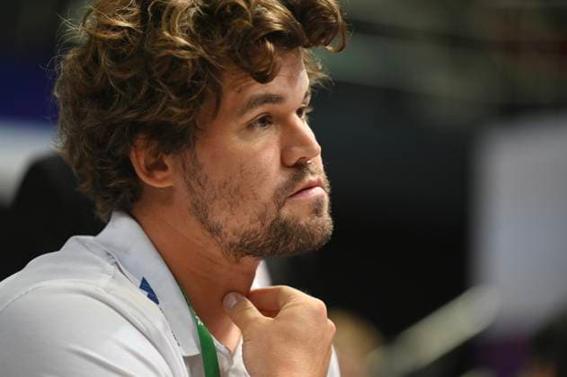 RECORD DATE NOT STATED HONG KONG-SPORTS Magnus Carlsen Magnus Carlsen, a Norwegian player during round of 16 of FIDE World Team Rapid and Blitz Chess Championships 2026, Hong Kong, June 20, 2026.NEXPHER Kobe Li Hong Kong