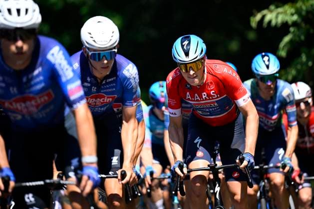 Baloise Belgium Tour 2026 Stage 4 AARSCHOT, BELGIUM - JUNE 20 : Merlier Tim (BEL) of Soudal Quick Step in action during stage 4 of the 95th edition of Baloise Tour of Belgium an UCI ProSeries 2.Pro cycling road race stage for Men Elite of 183.5 km with start in Begijnendijk and finish in Aarschot on June 20, 2026 in Aarschot, Belgium, 20 06 2026 ( Motordriver Stephan Boone - Aarschot Belgium  Copyright: xTomasxSiskx