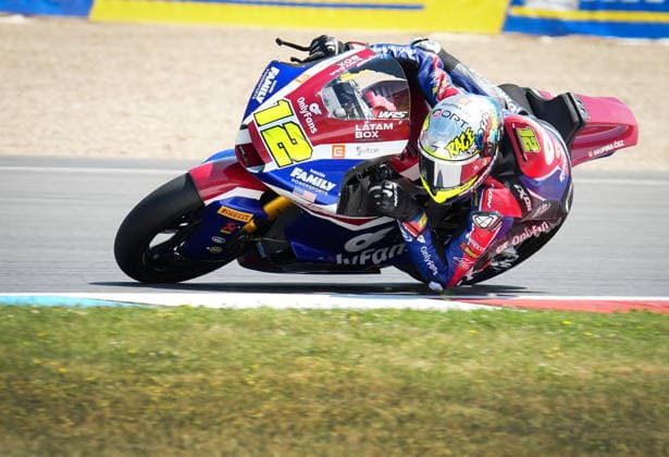 Czech Republic motorcycle Grand Prix, MotoGP World Championship, WM, Weltmeisterschaft qualification Moto2, in Brno, Czech Republic, on June 20, 2026. Filip Salac of Czech Republic, OnlyFans American Racing Team. (CTKxPhoto LubosxPavlicek) CTKPhotoP2026062003652  CTKPhotoP2026062003652
