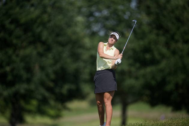Dutch Ladies Open - Round 1 Leonie Harm of Germany plays her second shot on the 9th hole fairway during Round 1 of the 2026 Dutch Ladies Open at Goyer Golf & Country Club in Eemnes, Netherlands, on June 19, 2026. Eemness Netherlands  Copyright: xAndyxAstfalckx originalFilename:astfalck-dutchlad260620_npRcA.jpg