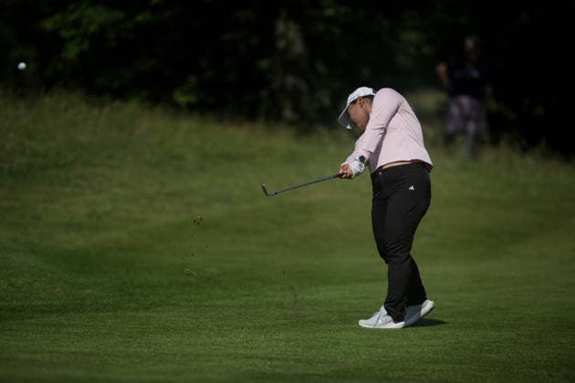 Dutch Ladies Open - Round 1 Aunchisa Utama of Thailand plays her second shot on the 9th hole fairway during Round 1 of the 2026 Dutch Ladies Open at Goyer Golf & Country Club in Eemnes, Netherlands, on June 19, 2026. Eemness Netherlands  Copyright: xAndyxAstfalckx originalFilename:astfalck-dutchlad260620_npBle.jpg