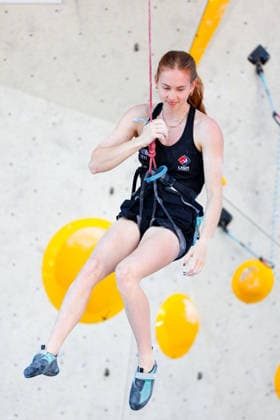 CLIMBING - World Climbing Series INNSBRUCK,AUSTRIA,20.JUN.26 - CLIMBING - World Climbing Series, lead. Image shows Ella Fisher (USA).  GEPAxpictures xMarkoxVulic