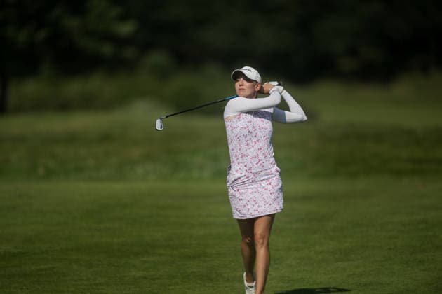 Dutch Ladies Open - Round 1 Emma Spitz of Austria plays her second shot on the 9th hole fairway during Round 1 of the 2026 Dutch Ladies Open at Goyer Golf & Country Club in Eemnes, Netherlands, on June 19, 2026. Eemness Netherlands  Copyright: xAndyxAstfalckx originalFilename:astfalck-dutchlad260620_npmE3.jpg