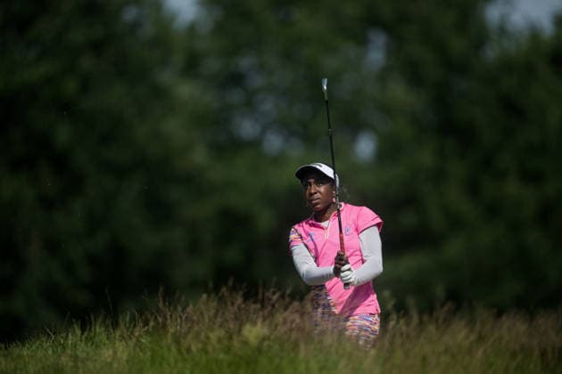 Dutch Ladies Open - Round 1 Georgia Iziemgbe Oboh of Nigeria plays her second shot on the 9th hole fairway during Round 1 of the 2026 Dutch Ladies Open at Goyer Golf & Country Club in Eemnes, Netherlands, on June 19, 2026. Eemness Netherlands  Copyright: xAndyxAstfalckx originalFilename:astfalck-dutchlad260620_npzvv.jpg