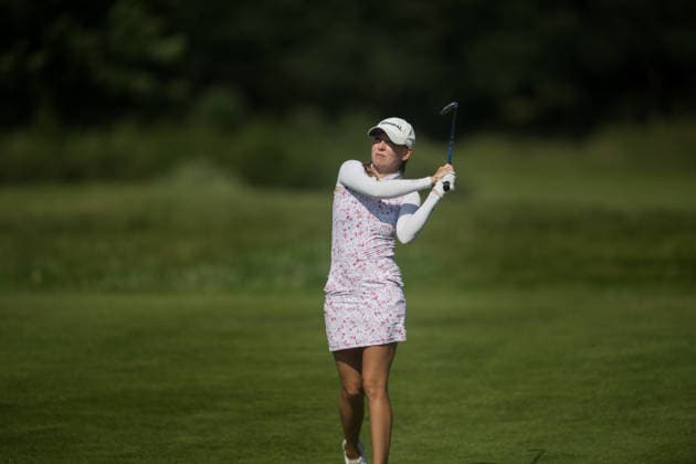 Dutch Ladies Open - Round 1 Emma Spitz of Austria plays her second shot on the 9th hole fairway during Round 1 of the 2026 Dutch Ladies Open at Goyer Golf & Country Club in Eemnes, Netherlands, on June 19, 2026. Eemness Netherlands  Copyright: xAndyxAstfalckx originalFilename:astfalck-dutchlad260620_npAKX.jpg