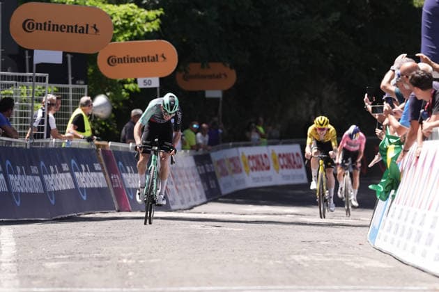 France s Aubin Sparfel of Decathlon CMA CGM Development Team winner of stag during Stage 7 of the Giro Next Gen 2026, from Sulmona to Piana delle Mele (Guardiagrele), Italy, Saturday, June 20, 2026.  Copyright: xMassimoxPaolone LaPressex