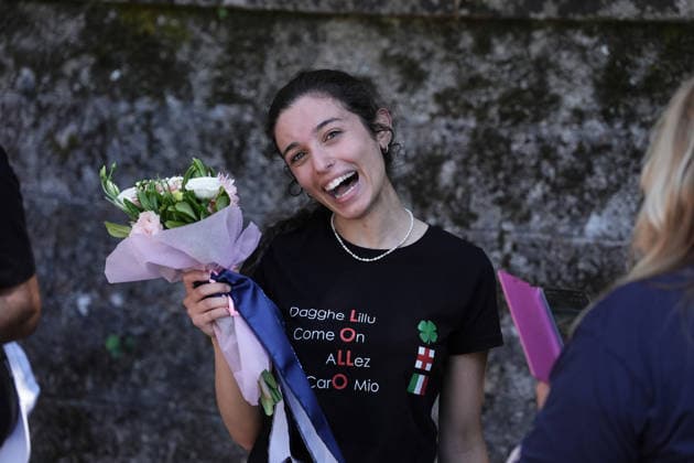 Italy s Lorenzo Mark Finn of Red Bull - Bora - Hansgrohe Rookies fiance during Stage 7 of the Giro Next Gen 2026, from Sulmona to Piana delle Mele (Guardiagrele), Italy, Saturday, June 20, 2026.  Copyright: xMassimoxPaolone LaPressex