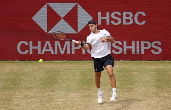 Francisco Cerundolo of Argentina in action HSBC Queen s Club Championships, Day Fifteen, Tennis, Queen s Club, West Kensington, London, UK - 20 Jun 2026London Queen s Club United Kingdom  Copyright: xEllaxLing Shutterstockx 16929307q