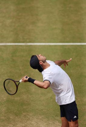 Francisco Cerundolo of Argentina in action HSBC Queen s Club Championships, Day Fifteen, Tennis, Queen s Club, West Kensington, London, UK - 20 Jun 2026London Queen s Club United Kingdom  Copyright: xEllaxLing Shutterstockx 16929307g