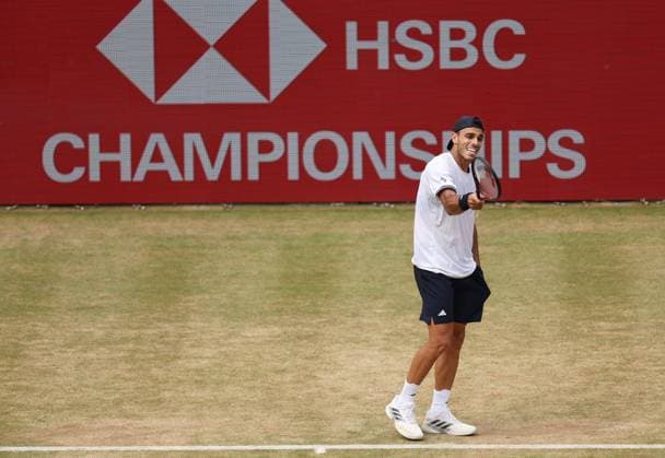Francisco Cerundolo of Argentina frustrated HSBC Queen s Club Championships, Day Fifteen, Tennis, Queen s Club, West Kensington, London, UK - 20 Jun 2026London Queen s Club United Kingdom  Copyright: xEllaxLing Shutterstockx 16929307m