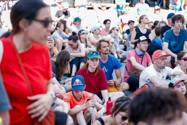 CLIMBING - World Climbing Series INNSBRUCK,AUSTRIA,20.JUN.26 - CLIMBING - World Climbing Series, lead. Image shows fans.  GEPAxpictures xMarkoxVulic