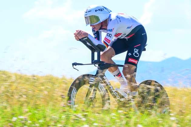 Tour de Suisse 2026 Stage 4 AARBURG, SWITZERLAND - JUNE 20 : Politt Nils (GER) of UAE Team Emirates XRG in action during stage 4 of the 89th edition of Tour de Suisse an UCI World Tour 2.UWT Individual Time Trial stage for Men Elite of 23.8 km with start in Aarburg and finish in Aarburg on June 20, 2026 in Aarburg, Switzerland, 20 06 2026 ( Motordriver Guy De Vuyst - Aarburg Switzerland  Copyright: xVincentxKalutx