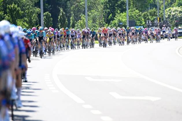 Baloise Belgium Tour 2026 Stage 4 AARSCHOT, BELGIUM - JUNE 20 : Illustration picture of the peloton during stage 4 of the 95th edition of Baloise Tour of Belgium an UCI ProSeries 2.Pro cycling road race stage for Men Elite of 183.5 km with start in Begijnendijk and finish in Aarschot on June 20, 2026 in Aarschot, Belgium, 20 06 2026 ( Motordriver Stephan Boone - Aarschot Belgium  Copyright: xTomasxSiskx