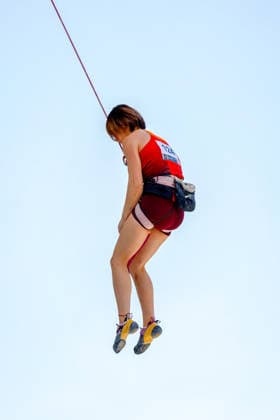 CLIMBING - World Climbing Series INNSBRUCK,AUSTRIA,20.JUN.26 - CLIMBING - World Climbing Series, lead. Image shows Yuetong Zhang (CHN).  GEPAxpictures xMarkoxVulic