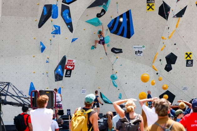 CLIMBING - World Climbing Series INNSBRUCK,AUSTRIA,20.JUN.26 - CLIMBING - World Climbing Series, lead. Image shows Rafael Kazbekova (UKR).  GEPAxpictures xMarkoxVulic