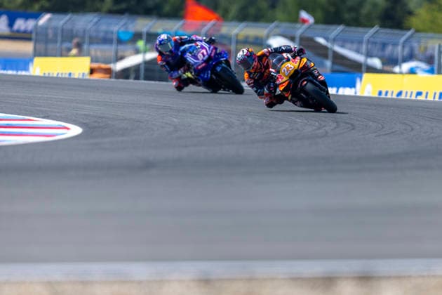 MotoGP of Czechia - Sprint & Qualifying Number 23 Red Bull KTM Tech3 rider Enea Bastianini participates in qualifying at the 2026 MotoGP Grand Prix of Czechia. Brno Brno Czech Republic  Copyright: xStephenxBlackberryx originalFilename:blackberry-2026moto260620_npFSB.jpg