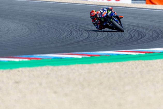 MotoGP of Czechia - Sprint & Qualifying Number 20 Monster Energy Yamaha MotoGP rider Fabio Quartararo participates in qualifying at the 2026 MotoGP Grand Prix of Czechia. Brno Brno Czech Republic  Copyright: xStephenxBlackberryx originalFilename:blackberry-2026moto260620_npLTA.jpg
