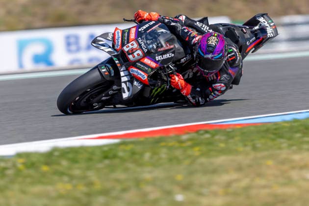 MotoGP of Czechia - Sprint & Qualifying Number 89 Aprilia Racing rider Jorge Martin during qualifying at the 2026 MotoGP Grand Prix of Czechia on Month Day, Year . Brno Brno Czech Republic  Copyright: xStephenxBlackberryx originalFilename:blackberry-2026moto260620_npiiW.jpg
