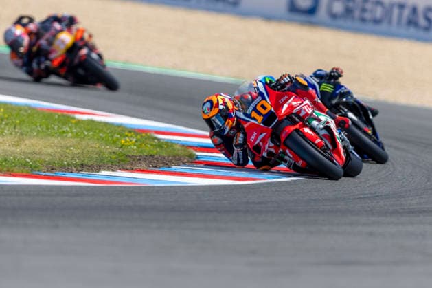 MotoGP of Czechia - Sprint & Qualifying Number 10 Honda HRC Castrol rider Luca Marini during qualifying at the 2026 MotoGP Grand Prix of Czechia. Brno Brno Czech Republic  Copyright: xStephenxBlackberryx originalFilename:blackberry-2026moto260620_npjIu.jpg
