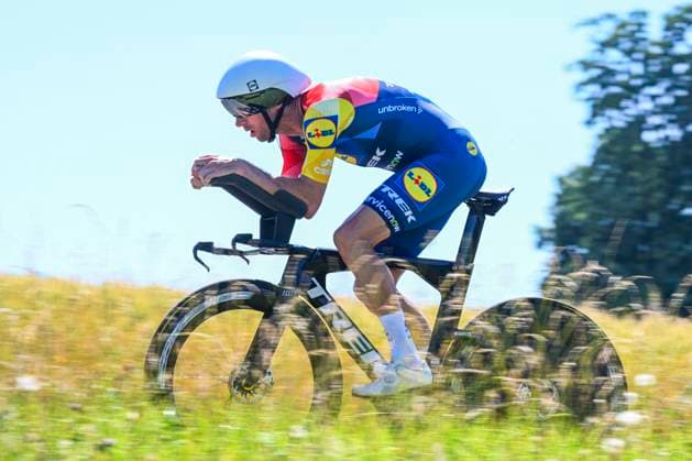 Tour de Suisse 2026 Stage 4 AARBURG, SWITZERLAND - JUNE 20 : Mollema Bauke (NED) of Lidl Trek in action during stage 4 of the 89th edition of Tour de Suisse an UCI World Tour 2.UWT Individual Time Trial stage for Men Elite of 23.8 km with start in Aarburg and finish in Aarburg on June 20, 2026 in Aarburg, Switzerland, 20 06 2026 ( Motordriver Guy De Vuyst - Aarburg Switzerland  Copyright: xVincentxKalutx