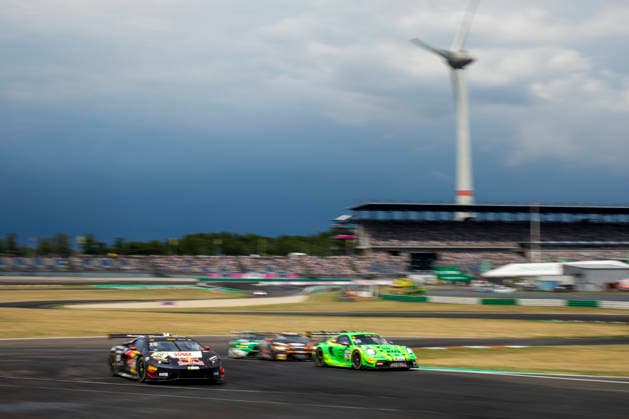 DTM, 5. + 6. Rennen DEKRA Lausitzring 2026 14 Ferrari 296 GT3 EVO, EMIL FREY RACING: Matteo Cairoli, 90 Porsche 911 GT3 R (992), Manthey: Ricardo Feller- picture by Gruppe C Photography Schipkau DEKRA Lausitzring Brandenburg Germany Copyright: xGruppexCxPhotographyx