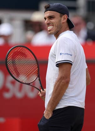 Francisco Cerundolo of Argentina celebrates HSBC Queen s Club Championships, Day Fifteen, Tennis, Queen s Club, West Kensington, London, UK - 20 Jun 2026London Queen s Club United Kingdom  Copyright: xEllaxLing Shutterstockx 16929307x