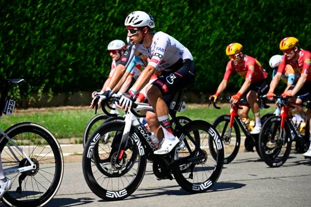 Baloise Belgium Tour 2026 Stage 4 AARSCHOT, BELGIUM - JUNE 20 : Giaimi Luca (ITA) of UAE Team Emirates - XRG in action during stage 4 of the 95th edition of Baloise Tour of Belgium an UCI ProSeries 2.Pro cycling road race stage for Men Elite of 183.5 km with start in Begijnendijk and finish in Aarschot on June 20, 2026 in Aarschot, Belgium, 20 06 2026 ( Motordriver Stephan Boone - Aarschot Belgium  Copyright: xTomasxSiskx