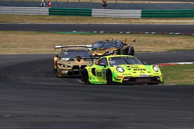 91 Thomas Preining (A Manthey), Porsche 911 GT3 R Evo, action Photo: Hoch Zwei Klettwitz Germany *** 91 Thomas Preining A Manthey, Porsche 911 GT3 R Evo, action photo at Hoch Zwei, Klettwitz, Germany,detected_source_language