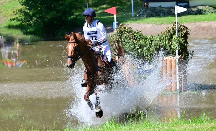 GER; Luhmuehlen 2026 Vielseitigkeit, CCI4*-S Meßmer Trophy: Gelaende 20.06.2026, GER; Luhmuehlen 2026, Vielseitigkeit, CCI4*-S Meßmer Trophy: Gelaende im Bild Tommy Greengard (USA) auf ThatÂ s Me Z am Longines Teich *** GER Luhmuehlen 2026 Eventing, CCI4 S Meßmer Trophy Cross-Country June 20, 2026, GER Luhmühlen 2026, Eventing, CCI4 S Meßmer Trophy Cross-Country nordphotoxGmbH xWitke nph00002