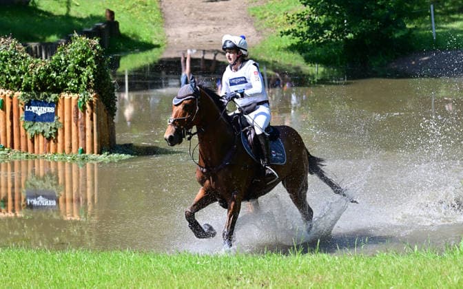 GER; Luhmuehlen 2026 Vielseitigkeit, CCI4*-S Meßmer Trophy: Gelaende 20.06.2026, GER; Luhmuehlen 2026, Vielseitigkeit, CCI4*-S Meßmer Trophy: Gelaende im Bild Nadja (SUI) auf Top JobÂ s Jalisco am Longines Teich *** GER Luhmuehlen 2026 Eventing, CCI4 S Meßmer Trophy Cross-Country June 20, 2026, GER Luhmühlen 2026, Eventing, CCI4 S Meßmer Trophy Cross-Country nordphotoxGmbH xWitke nph00002