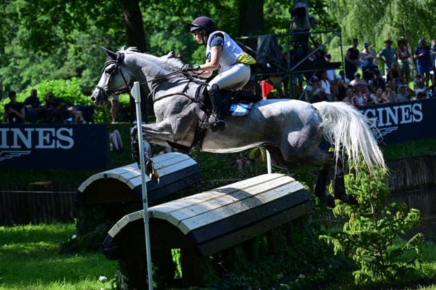 GER; Luhmuehlen 2026 Vielseitigkeit, CCI4*-S Meßmer Trophy: Gelaende 20.06.2026, GER; Luhmuehlen 2026, Vielseitigkeit, CCI4*-S Meßmer Trophy: Gelaende im Bild Louise Romeike (SWE) auf Caspian 15 am Longines Teich *** GER Luhmuehlen 2026 Eventing, CCI4 S Meßmer Trophy Cross-Country June 20, 2026, GER Luhmühlen 2026, Eventing, CCI4 S Meßmer Trophy Cross-Country—Pictured nordphotoxGmbH xWitke nph00002