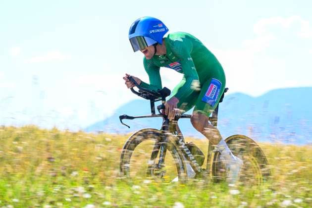 Tour de Suisse 2026 Stage 4 AARBURG, SWITZERLAND - JUNE 20 : Vervaeke Louis (BEL) of Soudal Quick-Step in action during stage 4 of the 89th edition of Tour de Suisse an UCI World Tour 2.UWT Individual Time Trial stage for Men Elite of 23.8 km with start in Aarburg and finish in Aarburg on June 20, 2026 in Aarburg, Switzerland, 20 06 2026 ( Motordriver Guy De Vuyst - Aarburg Switzerland  Copyright: xVincentxKalutx