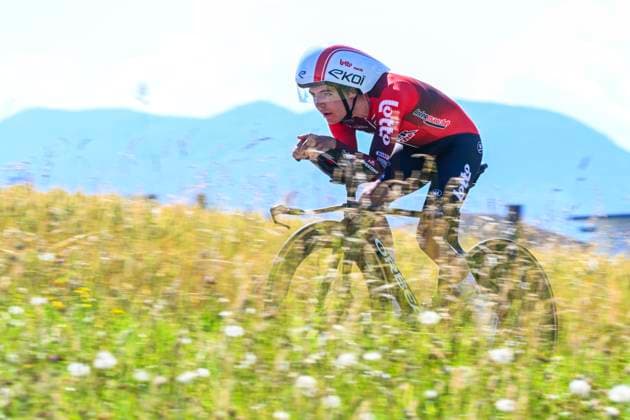 Tour de Suisse 2026 Stage 4 AARBURG, SWITZERLAND - JUNE 20 : Widar Jarno (BEL) of Lotto Intermarche in action during stage 4 of the 89th edition of Tour de Suisse an UCI World Tour 2.UWT Individual Time Trial stage for Men Elite of 23.8 km with start in Aarburg and finish in Aarburg on June 20, 2026 in Aarburg, Switzerland, 20 06 2026 ( Motordriver Guy De Vuyst - Aarburg Switzerland  Copyright: xVincentxKalutx