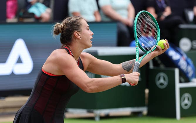Aryna Sabalenka (BLR) Aktion Oberkörper VANDA Pharmaceuticals Berlin Tennis Open Damen 20.06.2026 *** Aryna Sabalenka BLR Action Upper Body Sports VANDA Pharmaceuticals Berlin Womens Tennis Open June 20, 2026,detected_source_language