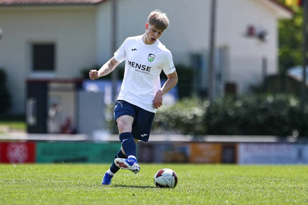 2026.06.20, xkwix, Fußball, Testspiel, SC Spelle-Venhaus - FC Gütersloh, Arena am Stuckenberg, Saison 2026 2027: Niklas Möllers (FC Gütersloh 2) DFB regulations prohibit any use of photographs as image sequences and or quasi-video. Photo: xKamilxWilkowskixPressefotoKochx Niedersachsen Deutschland *** June 20, 2026, xkwix, soccer, friendly match, SC Spelle Venhaus vs. FC Gütersloh, Arena am Stuckenberg, 2026–2027 season, Niklas Möllers, FC Gütersloh 2. DFB regulations prohibit any use of photographs as image sequences and or quasi-video. Photo