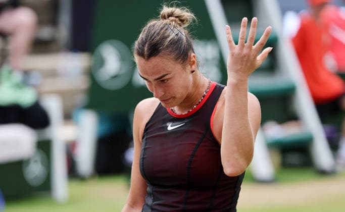 Aryna Sabalenka (BLR) unzufrieden, enttäuscht Aktion Oberkörper VANDA Pharmaceuticals Berlin Tennis Open Damen 20.06.2026 *** Aryna Sabalenka (BLR) dissatisfied, disappointed; Upper Body Action; Sports; VANDA Pharmaceuticals Berlin Tennis Open Womens 20 06 2026,detected_source_language