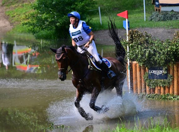 GER; Luhmuehlen 2026 Vielseitigkeit, CCI4*-S Meßmer Trophy: Gelaende 20.06.2026, GER; Luhmuehlen 2026, Vielseitigkeit, CCI4*-S Meßmer Trophy: Gelaende im Bild Karin Donckers (BEL) auf Olympic de Muza am Longines Teich *** GER Luhmuehlen 2026 Eventing, CCI4 S Meßmer Trophy Cross-Country June 20, 2026, GER Luhmühlen 2026, Eventing, CCI4 S Meßmer Trophy Cross-Country—Pictured nordphotoxGmbH xWitke nph00002