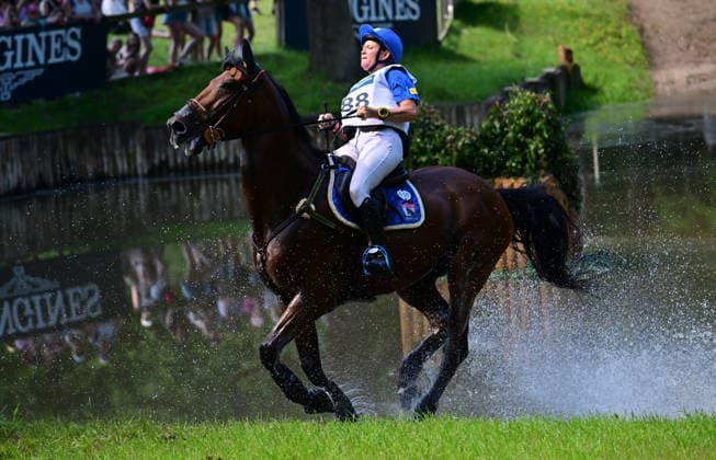 GER; Luhmuehlen 2026 Vielseitigkeit, CCI4*-S Meßmer Trophy: Gelaende 20.06.2026, GER; Luhmuehlen 2026, Vielseitigkeit, CCI4*-S Meßmer Trophy: Gelaende im Bild Karin Donckers (BEL) auf Olympic de Muza am Longines Teich *** GER Luhmuehlen 2026 Eventing, CCI4 S Meßmer Trophy Cross-Country June 20, 2026, GER Luhmühlen 2026, Eventing, CCI4 S Meßmer Trophy Cross-Country—Pictured nordphotoxGmbH xWitke nph00002