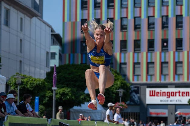 ESSEN, GERMANY - JUNE 20: Schnemilich Maria (1. LAV Rostock, GER) during the Tag der Überflieger at Essen on June 20, 2026 in Essen, Germany. Germany Copyright: xPeterxWeberx