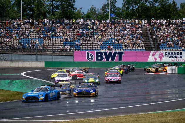 DTM, 5. + 6. Rennen DEKRA Lausitzring 2026 22 Mercedes-AMG GT3 EVO, Landgraf Motorsport: Lucas Auer, 80 Mercedes-AMG GT3 EVO, Winward Racing: Maro Engel- picture by Gruppe C Photography Schipkau DEKRA Lausitzring Germany Copyright: xGruppexCxPhotographyx