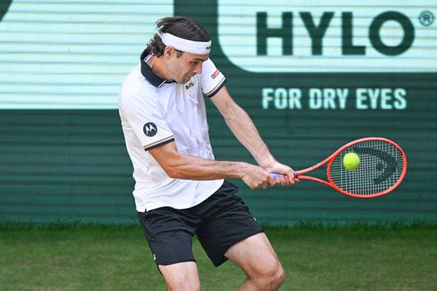 Taylor Fritz USA 20.06.2026 ¢ Tennis ¢ TERRA WORTMANN OPEN ¢ ATP, Tennis Herren 500, heristo-arena-Halle (Westfalen), TERRA WORTMANN OPEN, NRW Germany *** Taylor Fritz USA June 20, 2026 ¢ Tennis ¢ TERRA WORTMANN OPEN ¢ ATP 500, heristo arena Halle Westfalen, TERRA WORTMANN OPEN, North Rhine-Westphalia, Germany,detected_source_language Copyright: xpepphotox xPeterxEppingerx pep00321, pep_20260620_hm_377107