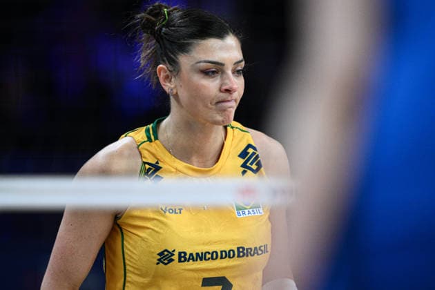 China v Brazil - 2026 FIVB Volleyball Nations League ANKARA, TURKIYE - JUNE 20: Rosamaria Montibeller (7) of Brazil reacts during the 2026 FIVB Volleyball Nations League (VNL) Week 2 match between China and Brazil at Ankara Sports Hall in Ankara, Turkiye on June 20, 2026. Akin Celiktas Anadolu Ankara Turkey. Editorial use only. Please get in touch for any other usage.  Copyright: x2026xAnadoluxAkinxCeliktasx