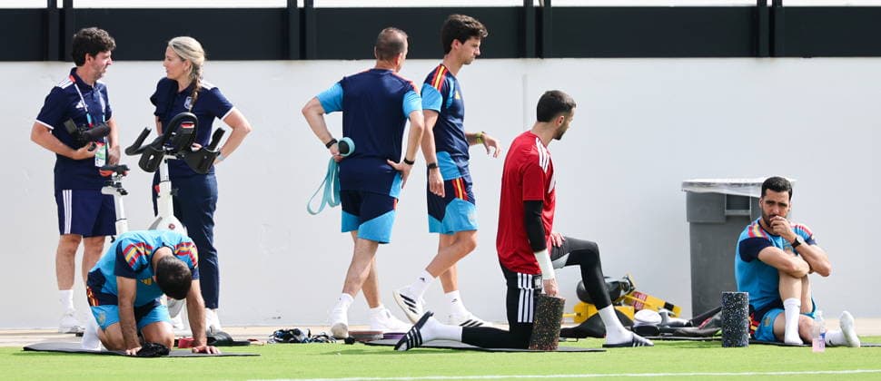 FIFA World Cup, WM, Weltmeisterschaft, Fussball 2026 - Spain training session Spain national soccer players attend a training session in Kennesaw, Georgia, USA, 20 June 2026. Spain will face Saudi Arabia on 21 June in a FIFA World Cup 2026 group H match. KENNESAW United States  Copyright: xRONALDxWITTEKx