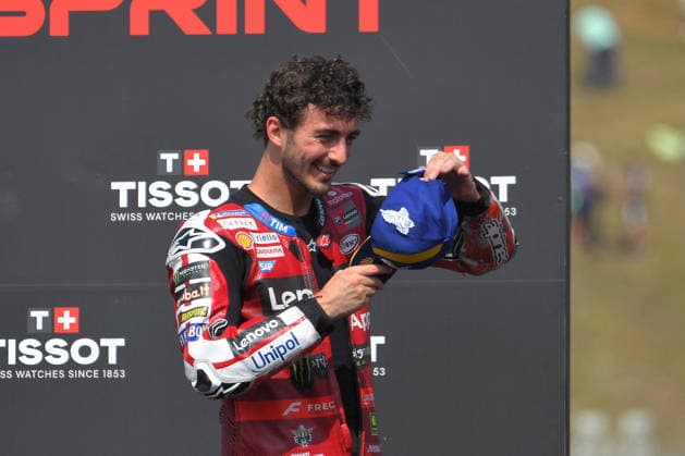 MOTORSPORTS - MotoGP - Czech Republic Grand Prix Photo by IPA ABACAPRESS.COM85883540 - 63 Francesco Bagnaia (ITA) Team Ducati Lenovo Wins Sprint Race During the MOTOGP MONSTER ENERGY CZECH REPUBLIC GRAND PRIX in Brno, June 19–21, 2026 @giancarlo cattagni livemedia during the Czech Republic Grand Prix, MotoGP World Championship, WM, Weltmeisterschaft in the Czech Republic, Czech Republic, June 20, 2026 Czech Republic  Copyright: xIPAxSport ABACAx